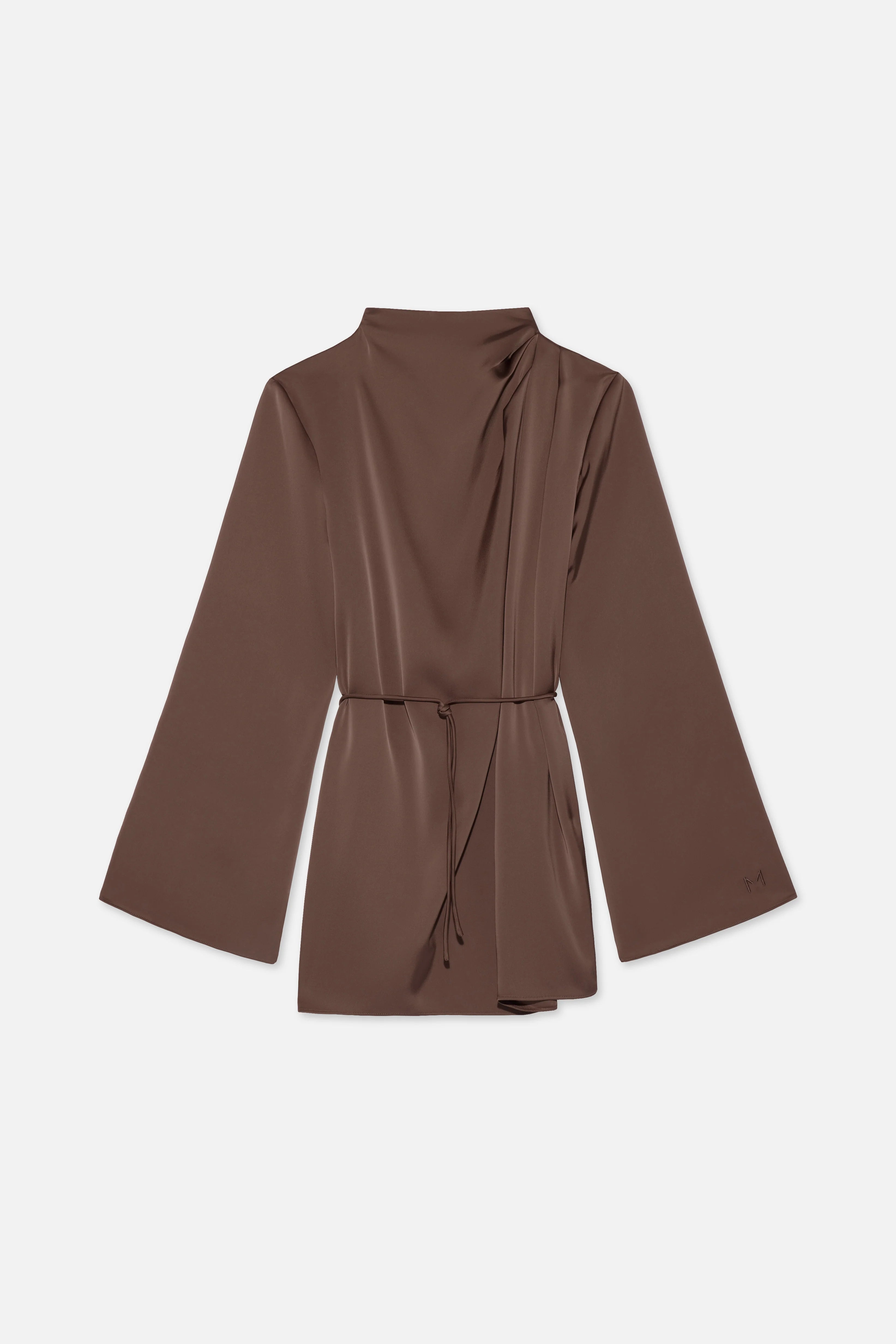 Asymmetric pleated blouses