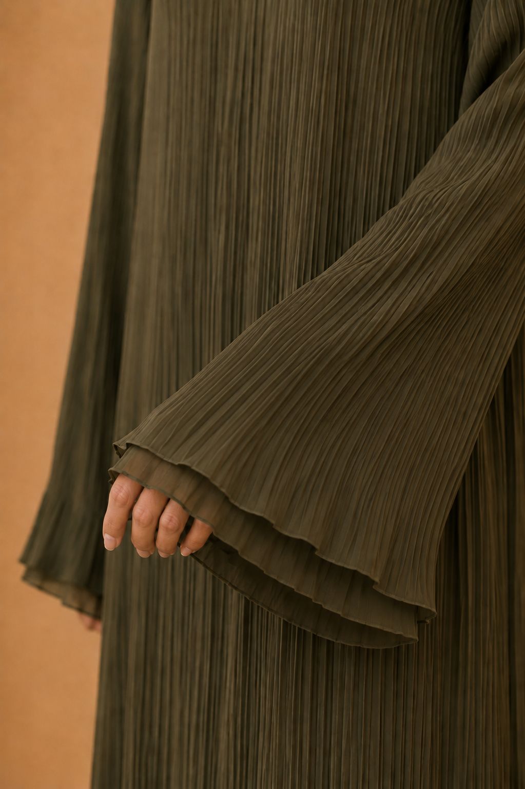 Safa | Chiffon Pleated Dubai Robe