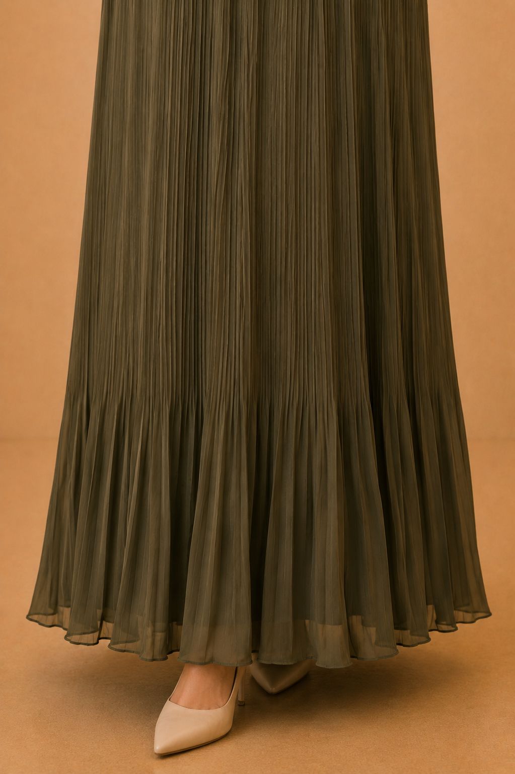 Safa | Chiffon Pleated Dubai Robe