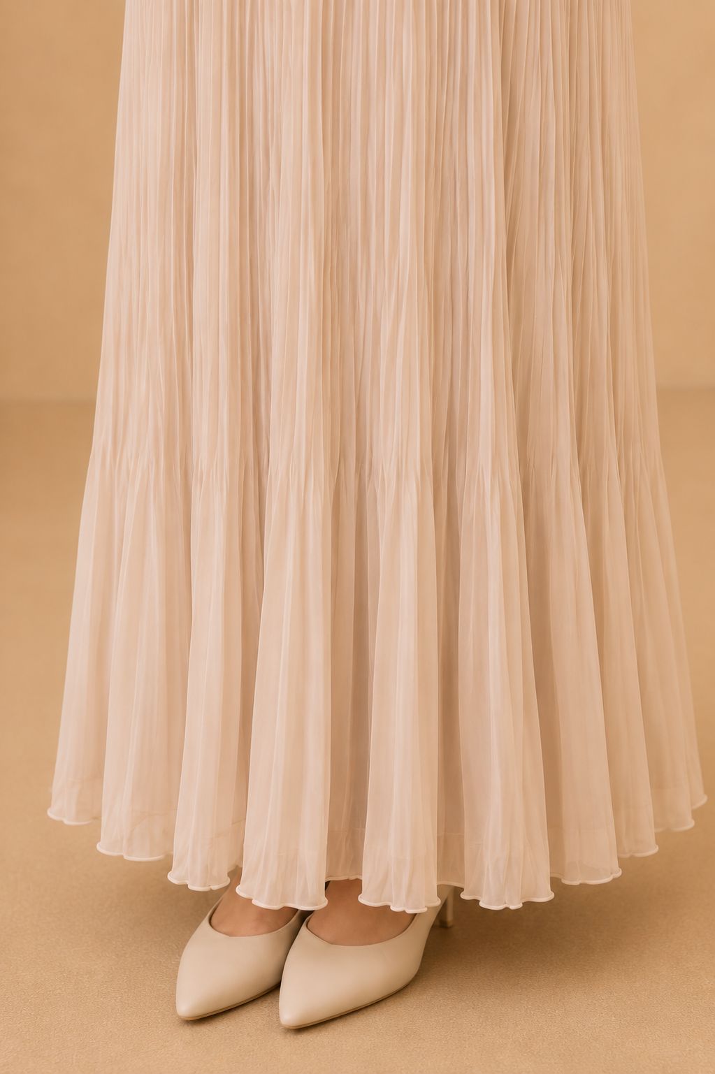 Safa | Chiffon Pleated Dubai Robe