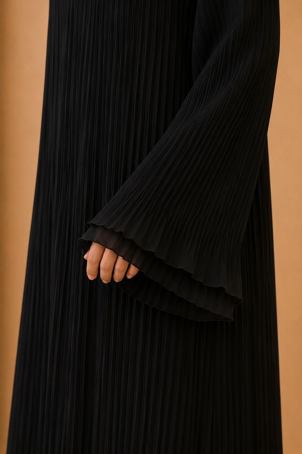 Safa | Chiffon Pleated Dubai Robe