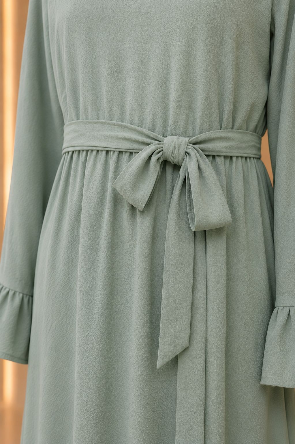 Laila | Solid Patchwork Modest Dress