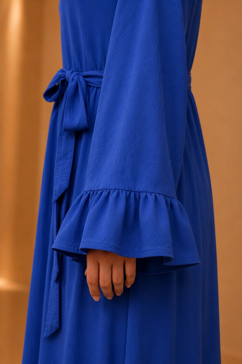 Laila | Solid Patchwork Modest Dress
