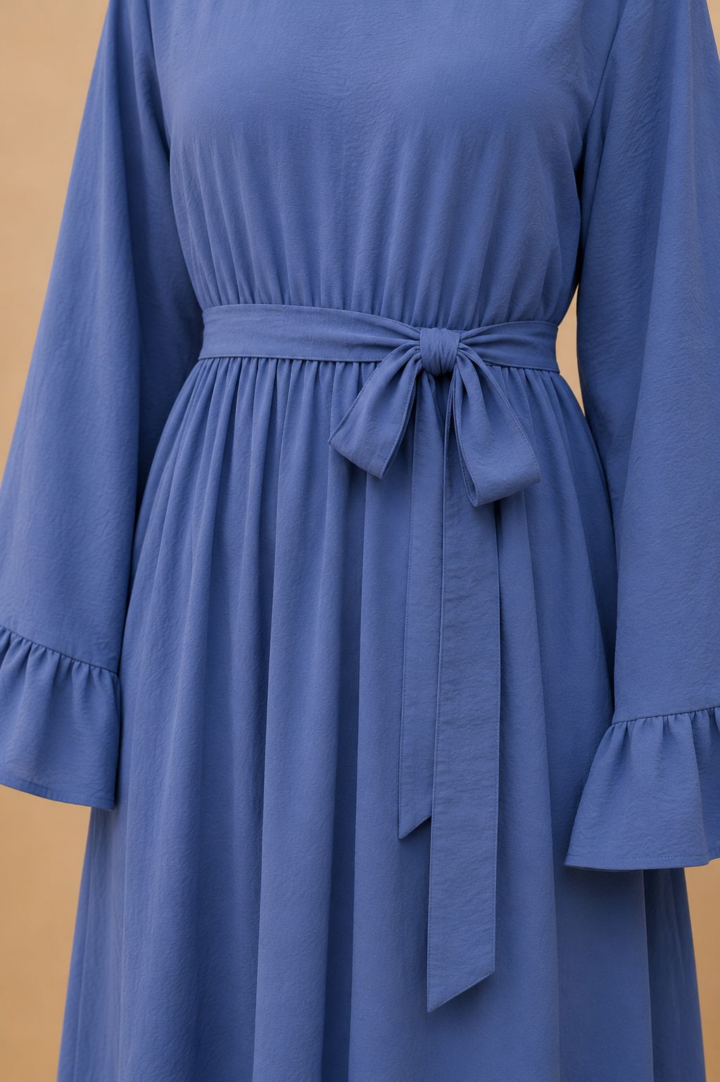 Laila | Solid Patchwork Modest Dress