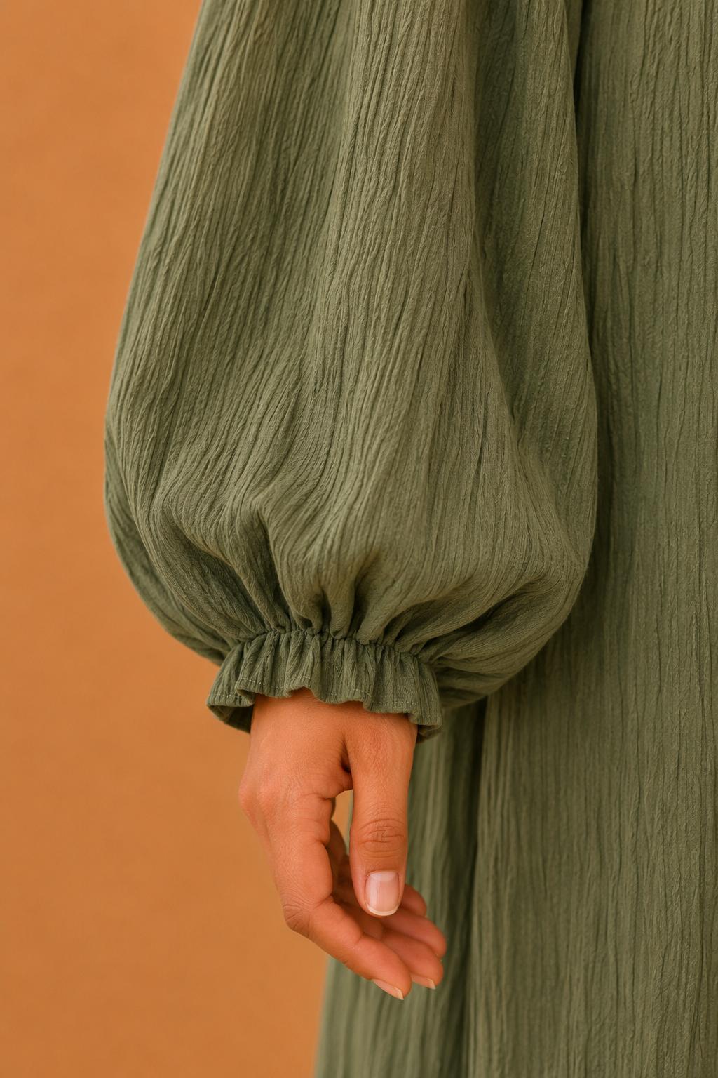 Blouse plissée asymétrique