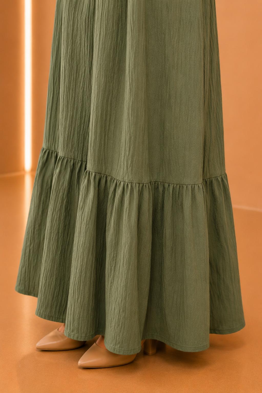 Blouse plissée asymétrique