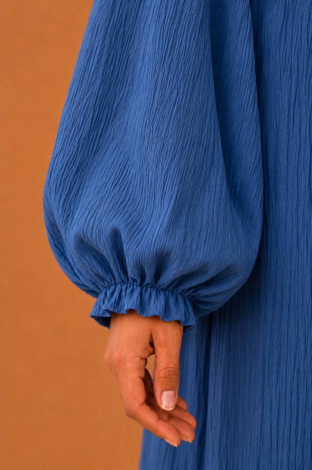 Blouse plissée asymétrique