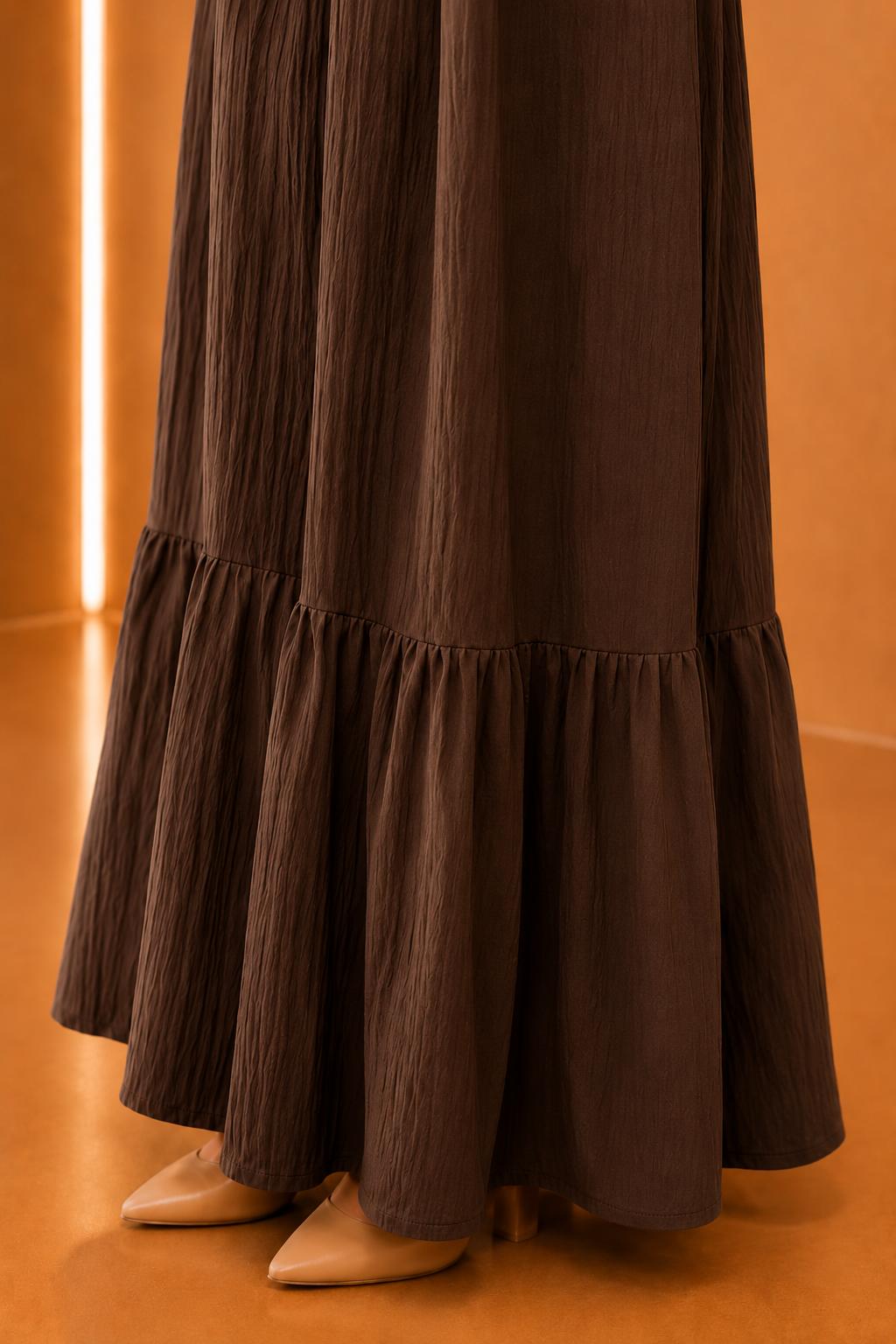 Blouse plissée asymétrique