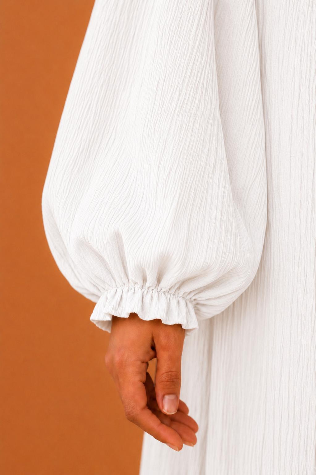 Blouse plissée asymétrique