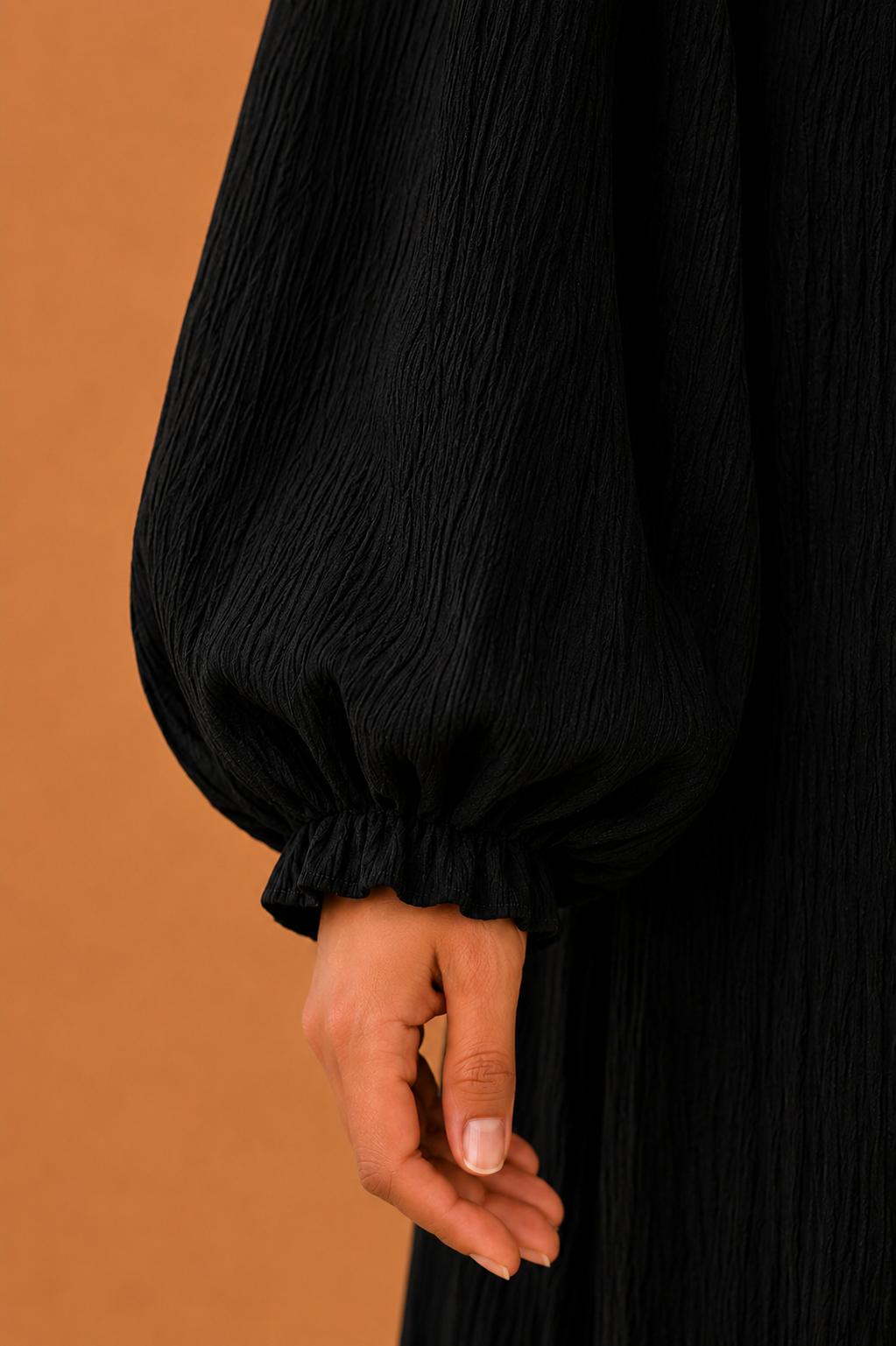 Blouse plissée asymétrique