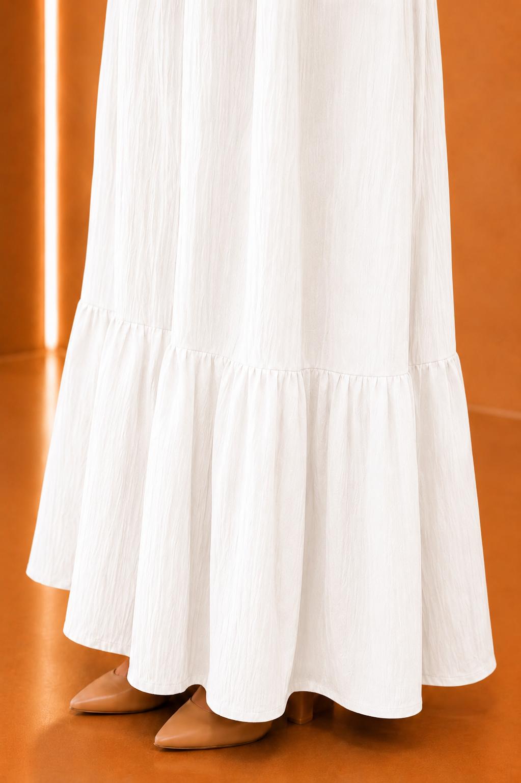 Blouse plissée asymétrique