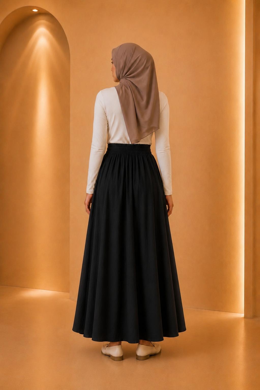 Rania | High Waist Pleated Modest Dress