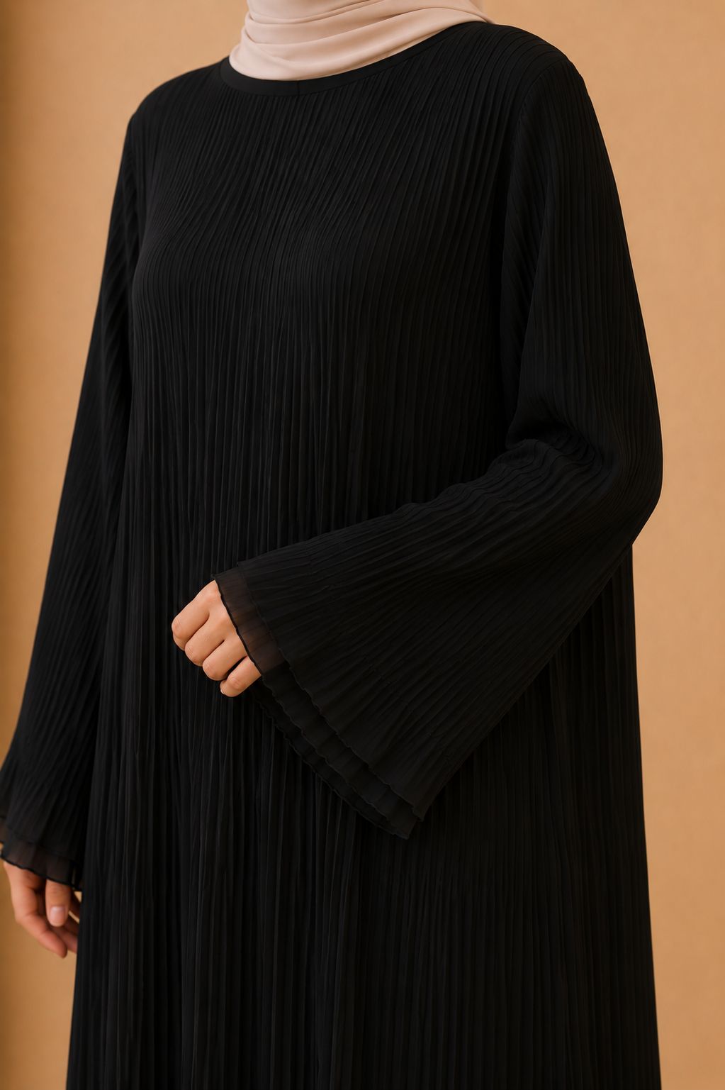 Blusas plisadas asimétricas