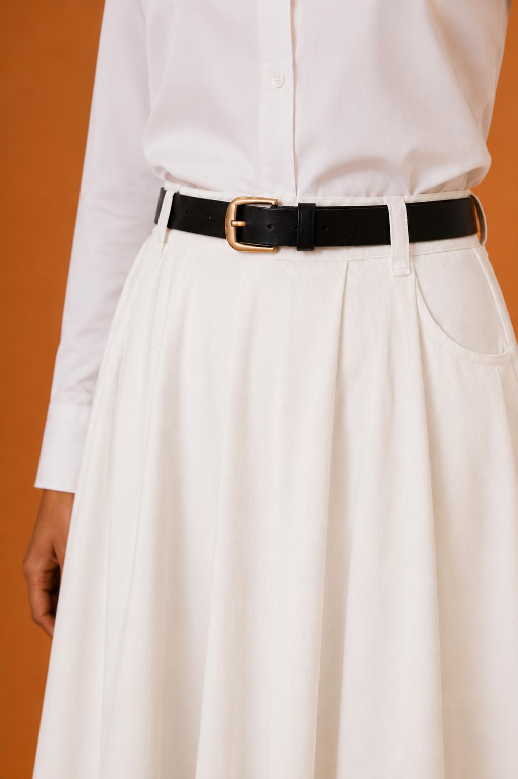 Dina | High Waist Tailored Modest Skirt