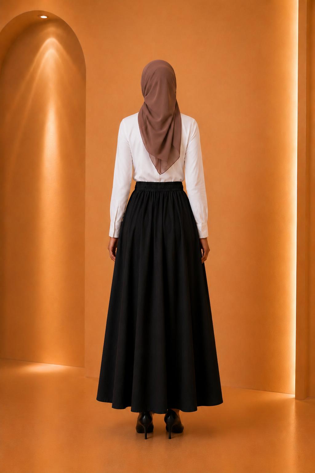 Dina | High Waist Tailored Modest Skirt